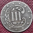 1857 Three Cent Piece 3c Silver Trime Higher Grade Xf  96646