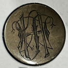 Silver Seated Liberty Quarter Love Token     Engraved