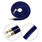 Auinn 8ft 96in Velvet Stanchion Rope Queue Barrier Crowd Control Rope W  Hooks