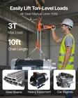 Vevor Manual Lever Chain Hoist 3t 6600lbs 10ft Lift Alloy Steel For Warehouse