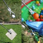 All Stainless Steel Grabber Reacher Tool     Heavy Duty Trash   Bbq Tongs