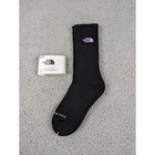 The North Face Crew Socks Mens Large 9-11 Black Embroidered Logo Outdoor Nwt