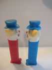 Pez Blue   Red Circus Clowns Candy Container Vintage Slovenia 1970 On Back Retro