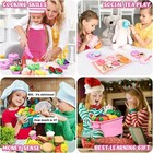 Kids Kitchen Playset W 121pcs  Apron  Chef Hat  Utensils