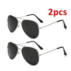 2pc Small Hole Glasses Eyes Correction Exercise Eyesight Care Improvement Unisex