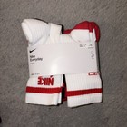 Nike Everyday Dri-fit Crew Socks Womens 4-6 Youth 3y-5y 6 Pack Red Black White