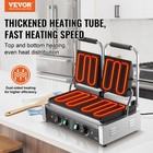 Vevor Commercial Panini Press Grill Electric Sandwich Maker Griddle Plate 19 x9 