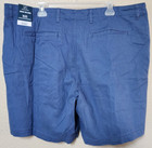 George Above The Knee Men   s Flat Front Shorts Slate Blue Size 44 Brand New