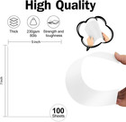 100 Pack 5x7 White Blank Cardstock  80lb Thick Paper For Invitations And Diy