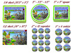 Plants Vs Zombies Party Edible Cake Topper Image 