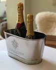 Medium Size Silver Napoleon Bollinger Wine Champagne Bath Ice Bath Bucket Cooler