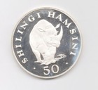 Tanzania Silver Proof 1974 50 Shilingi-lot D4