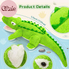 51 Inch Giant Alligator Stuffed Animal  4ft Large Stuffed Crocodile Plush Toy  H