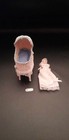Adorable Doll House Miniature Doll And Bassinet By Artist Lynn Brown
