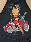 Titlevintage 1992 Betty Boop Biker Motorcycle Black Apron N j  Croce Usa
