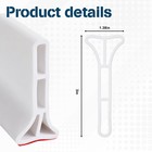 3  High Shower Threshold Water Dam 79  Silicone Water Splash Guard