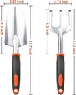 Garden Tool Set  2 Pack Heavy Duty Gardening Tools Set Include Orange 