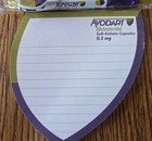 Avodart Pen   Sticky Notes Pad Pharmaceutical Drug Rep 2x Pens   Notepad Writes 