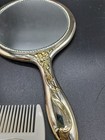 Vtg  Vanity Set Silver Plated Mirror Comb Brush Women   s Beauty Set Heavy