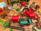 Large Lot Playmobil Western Sheriff Office 3786   Saloon 3461 Carriages