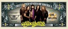 10 Pack Aerosmith Rock Band Collectible 1 Million Dollar Bills Novelty Money