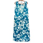 Vintage Pacific Isle Creations Of Hawaii Sz 18 Maxi Dress Sleeveless Beach Spots