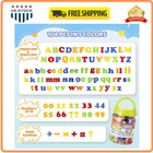 104 Pcs Magnetic Alphabet Letters And Numbers Educational Fridge Toy Set