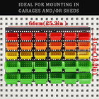 Wall Mounted Storage Bins Parts Rack 4 Colors 30pcs Bin Organizer Garage Plastic