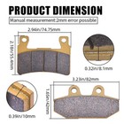 Front Rear Brake Pad For Harley Davidson Flfbs Fxst Flhcs Fxbrs Flde Fxbb 18-22