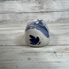 Vintage Delft Hand Painted Blue Holland Clog Shoe Windmill Planter - Damaged