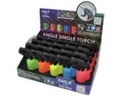 Eagle Torch 45 Degree Jet Flame Refillable Torch Lighter  neon Colors  - 5 Pack