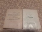 A Pocket Guide To Germany - 1950   s - Soldiers Guide