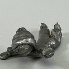Hudson Pewter Walli Ortman  035 Boy Ice Skates Figurine Usa Vintage