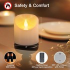3 x3  Flickering Flameless Candles  Realistic Led Candles  Battery Operated Cand