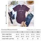 Extra Long Curved Hem Bella Canvas 3003 Plain T-shirt Womens T-shirt