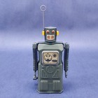 Vintage 1997 Masudaya Japan Tin Wind Up Space Target Robot With Box
