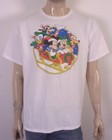 Vintage 90s 00s Y2k Disney Christmas Theme T-shirt Mickey Donald Minnie Goofy Xl