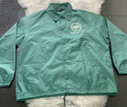 Vintage David Peyser The Warm Up Snap On Made In Usa Green Jacket Size Large