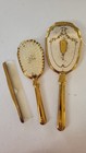 Vintage Mid Century 3 Piece Vanity Set-hair Brush  Mirror And Comb