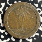 1862 Liberia 2 Cents Lot t7028