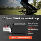 Uimoso 20 Quart Hydraulic Pump Dc 12v Single Acting For Dump Trailers