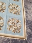 Vintage French Floral Needlepoint Handmade Multicolor Rug Wool Carpet 187x124 Cm
