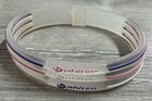  lot Of 2  Phiten Silicone Titanium Bracelet 3 Lines- Clear  white  pink  purple