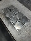 8x Caster Wheel Mounting Plates 1 4    Steel  set Of 8 Caster Plates 