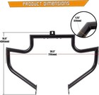 New Black Highway Engine Guard Bar 1 25  Harley Breakout Night Train Deuce 00-17