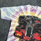 Vintage T-shirt Pink Floyd In The Flesh Roger Waters 1999 Tour Tie-dye - Size Xl