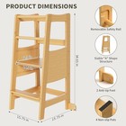 Toddler Standing Tower  Toddler Step Stool With Safety Rail  3 Heights Adjustabl