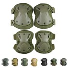 Tactical Knee Elbow Pads Hard Shell Protective Gear Airsoft Paintball Outdoor