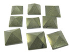 Golden Pyrite Nine Mini Pyramids Crystal Healing Bagua Reiki Feng Shui Gift
