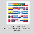 Set Of 20 Latin American National Flags 3x5ft Countries Of The Latin America Set